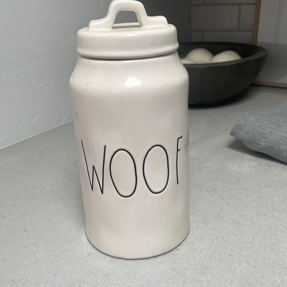 Rae Dunn Dog Treat Container